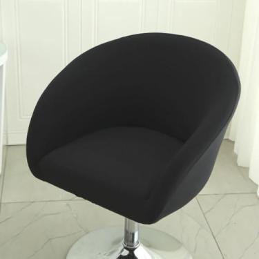 Imagem de Capas de banco de bar antiderrapantes, capa de cadeira com detalhe arredondado, protetor decorativo de poliéster macio, fundo elástico, para bancada, cozinha, sala de jantar, tipo 04, tamanho regular