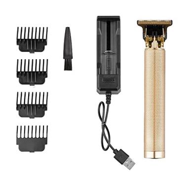 Imagem de T9 Cortador de Cabelo Profissional para Homens Estilo Ferramenta Gravura Máquina Cortar Elétrica com Base Recarregável Lâmina Aço Inoxidável Cobre Suporte Suspenso Recortes via USB Bateria 1200mAh Uso