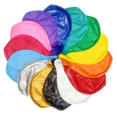 Imagem de 30 balões gigantes de 91 cm de látex, grande, cores sortidas, arco-íris, balões grandes para aniversário, casamento, chá de bebê, aniversários, lojas, decorações de festa