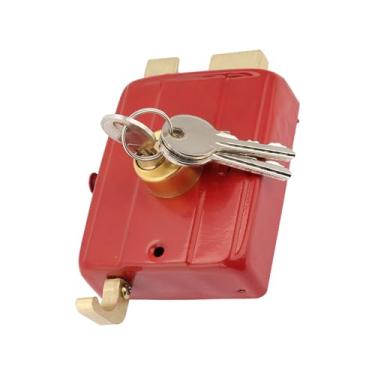 Imagem de LiebeWH Fechadura de Segurança Em Latão Dourado Com Chaves para Porta Frontal, Fácil Instalação à Prova d'água e Antiferrugem, Adequada para Portas de Madeira e Ferro