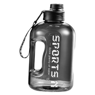 Imagem de oshhni Garrafa de água com balança de precisão, grande capacidade, prática e portátil, com canudo, 2,7L, e de, ideal para exercícios.