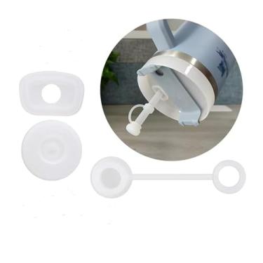 Imagem de 1 capa de canudo adequada para copos Stanley todos os OZ, tampas de palha para canudo de 6 a 10 mm, tampa de cobertura de canudo reutilizável, tampa de canudo de silicone de grau alimentício, topo de