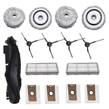 Imagem de Kit de peças de reposição para aspirador de pó - Saco para pó, escova lateral, escova principal, filtro HEPA e esfregão redondo, compatível com os modelos Ultenic MC1 MIE S1 Z8 S60.