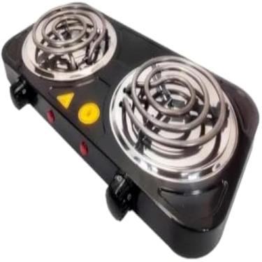 Imagem de Fogao eletrico, duas bocas, portatil, cozinha, aquecimento rapido, 220V, e design, util