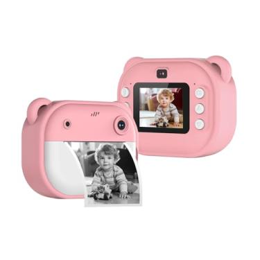 Imagem de Câmera Instantânea para Crianças Digital com Lentes Duas Vídeo 1080P de Impressão 3 Rolos Papel Incluídos