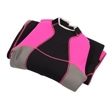 Imagem de aqxreight Roupa de Mergulho Feminina de Corpo Inteiro, Peça única, Surf, Mergulho, Pele de, Proteção contra Queimaduras, Manga Longa, Zíper, Secagem Rápida, 3 Mm S para água IMPERMEÁVEL, Calças (L)