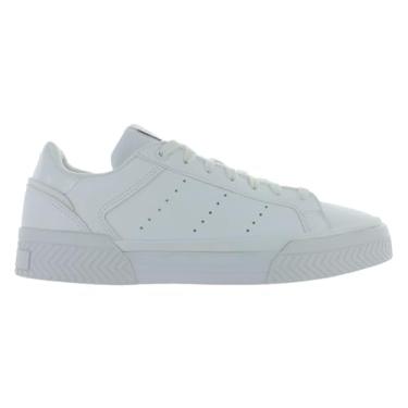 Imagem de adidas Originals Tênis feminino Court Tourino, Branco/Prata Metálico, 10.5