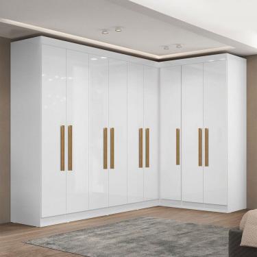 Imagem de Guarda-Roupa Modulado German 9 Portas 2 Gavetas Branco - Maxel