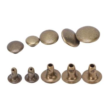 Imagem de KUIDAMOS Kit de Rebites de Couro Conjunto de Rebites e Pinos de Ferro Duráveis ​​para Confecção de Tecidos de Roupas de Couro para Entusiastas de DIY 500 Conjuntos de Variedade de de 6 Mm a 10 Mm (Bronze)