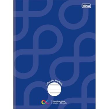 Imagem de Caderno Pauta Ampliada Universitário Brochura TILIBRA - 48 Folhas (Azul)