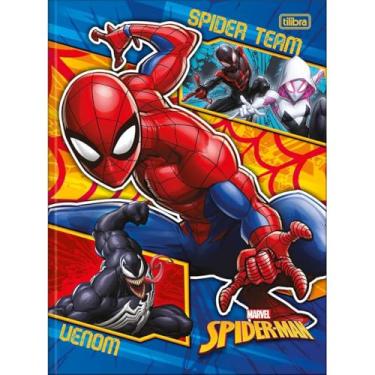 Imagem de Caderno Homem Aranha TILIBRA Universitário BROCHURA - 48 Folhas (4 Personagens)