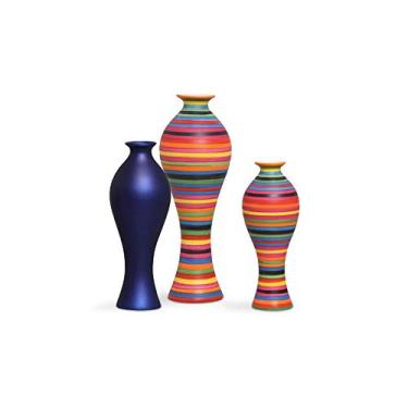 Imagem de Vaso Decorativo para Rack Trio Califórnia Azul e Colors