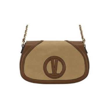 Imagem de Bolsa Feminina Tiracolo Vizzano Alça Corrente 10102.1 Capuccino-Feminino