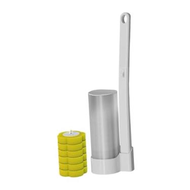 Imagem de Llazsybz Conjunto de Escova Sanitária para Manutenção Do Banheiro com Suporte de Parede, Utensílios de Limpeza Doméstica, Limpeza de, Sabor de Limão, Tamanho real