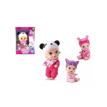 Imagem de Boneca Bebê Little Dolls Soninho Faz Xixi -  Divertoys