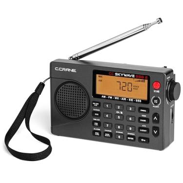 Imagem de C.Crane C. Crane CC Skywave SSB 2 AM, FM, Shortwave, NOAA Weather + Alert, Scannable VHF Aviation Band and Single Side Bands Small Battery Operated Portable Travel Radio Includes SW Wire A