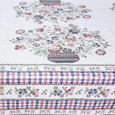 Imagem de Toalha De Mesa Térmica Impermeável Pvc Bordada  1,40 X 3,00 - Idealiza