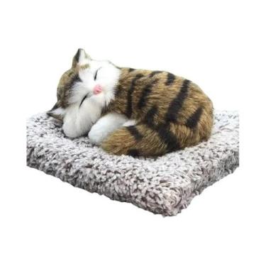Imagem de Boneco De Pelúcia De Gato Dormindo Kawaii, Ornamento Portátil De Gatin