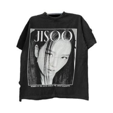 Imagem de Camiseta Unissex Vintage Retro De Manga Curta De Peso Pesado Com Estam