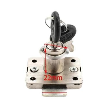 Imagem de Fechadura Cam KAK-101 De Alta Qualidade Para Gavetas De Mesa, Armários