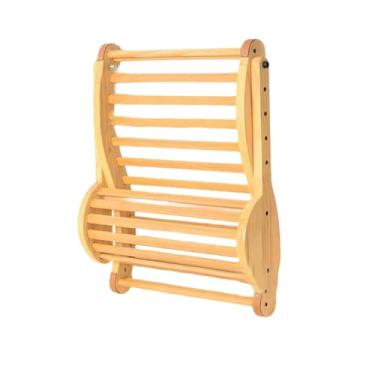 Imagem de WeiLaiKeQi Encosto de sauna com apoio de cabeça, encosto curvo antiderrapante, suporte de pescoço portátil, design ergonômico dobrável em formato de S para