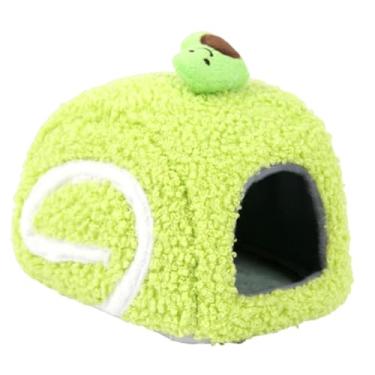 Imagem de Ｂｅｓｇａ Cama/Hamster/Hambúrguer Confortável e Adorável para Pequenos Animais de Estimação, para Dormir, Cama para Porquinho-da-Índia, Ouriço, Rato, Verde