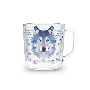 Imagem de Xícara Em Policarbonato Hx86 Lobo Geométrico 250Ml - Helsim