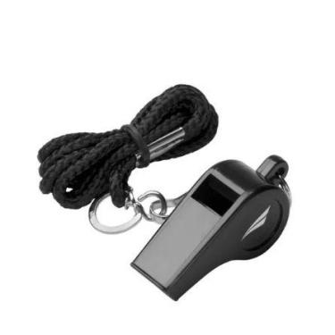 Imagem de Apito Futebol Arbitro Juiz Penalty Jogo Treino Cor Preto