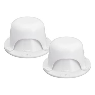 Imagem de YWBL-WH Tampas de Ventilação de Encanamento de RV 2 Conjuntos de Kit ABS Tampa de Ventilação de Esgoto de Telhado para Trailer Motorhome Com Furos de Parafuso de Montagem, Design Durável à Prova de