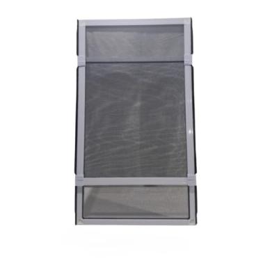 Imagem de Tela Mosquiteira Regulável para Janelas 66cm Largura x Ajustável até 121cm Altura Alumínio Reforçado tela mosquiteiro para janela(Branco)