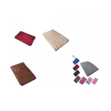 Imagem de KIT Tapete Paralelepípedos Soft para Banheiro, Sala e Quarto Diversas Cores Antiderrapante Super.(3 Peças,PARALELEPIPED ALEATORIO)