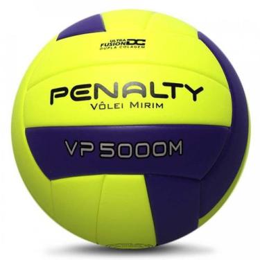 Imagem de Bola de Vôlei Penalty VP 5000M Mirim X Amarela e Roxa, Amarelo e Roxo