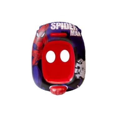 Imagem de Bote Inflável Infantil Com Fralda Spider Man 66x54CM - Etitoys