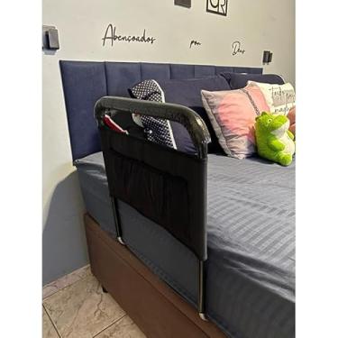 Imagem de Grade De Cama PRETA Apoio Segurança para IDOSO REFORÇADA