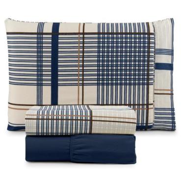 Imagem de Jogo de Lençol Solteiro 3 Peças Estampado 100% Algodão 180 Fios - DEMA