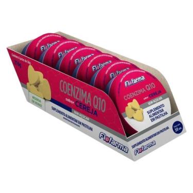 Imagem de Suplemento Flofarma Q10 em Pastilha Cereja 36g - Embalagem com 6 Unida
