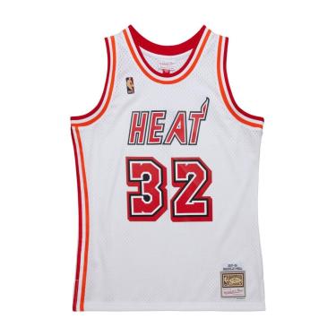 Imagem de Regata Mitchell & Ness Swingman Shaquille O'Neal Miami Heat White 2007-08 Jersey Masculino-Masculino