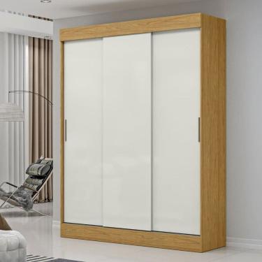 Imagem de Guarda-Roupa Casal Sirius 3 Portas 2 Gavetas Marrocos/Off White - Mx Móveis