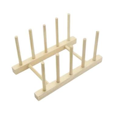 Imagem de Suporte De Armazenamento De Cozinha Multifuncional De Madeira, Organiz