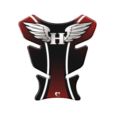 Imagem de Adesivo Protetor De Tanque Moto Honda Asa Vermelho Vermelho