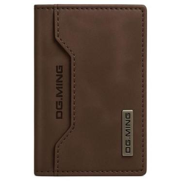 Imagem de Carteira Slim Couro Luxo Masculina Feminina Porta Documentos CNH Peque