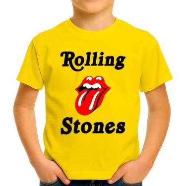 Imagem de Camiseta Camisa Infantil Juvenil Banda de Rock The Rolling Stoness Md2