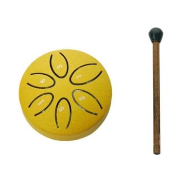 Imagem de Tambor De Língua De Aço De 3 Polegadas Com 6 Tons, Mini Tambor De Perc