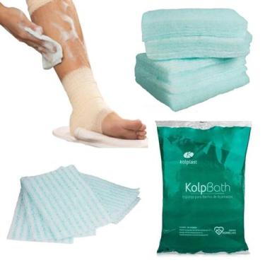 Imagem de Esponja Para Banho de Acamados Sem Enxágue Kolpbath - Pacote com 24 Un