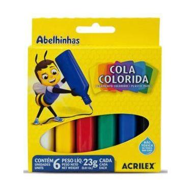 Imagem de Cola Colorida 6 cores 23g Acrilex