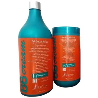 Imagem de Kit BBB Cream - Shampoo de 1lt + Máscara de Hidratação de 1kg - Kerati