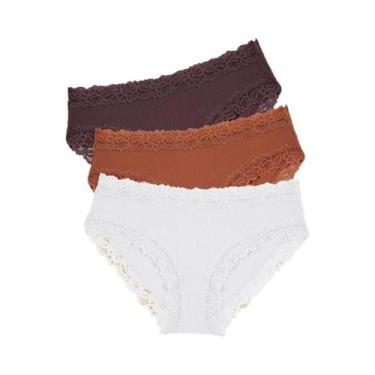 Imagem de Conjunto De Calcinhas De Algodão Com Renda Sexy Para Mulheres, Floral,