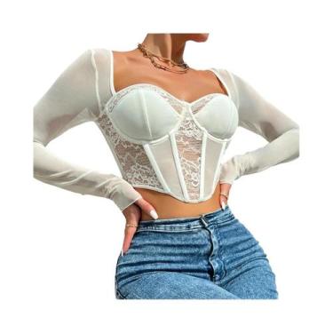 Imagem de Blusa Casual Feminina Preta Com Decote Em V, Top Cropped De Malha, Sex