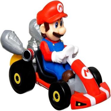 Imagem de Veículo De Brinquedo Coleção Personagens Mario Kart Hot Wheels Sortido