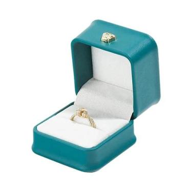 Imagem de Caixa De Joias Em Couro PU Para Anel, Pingente, Pulseira, Pérola E Emb